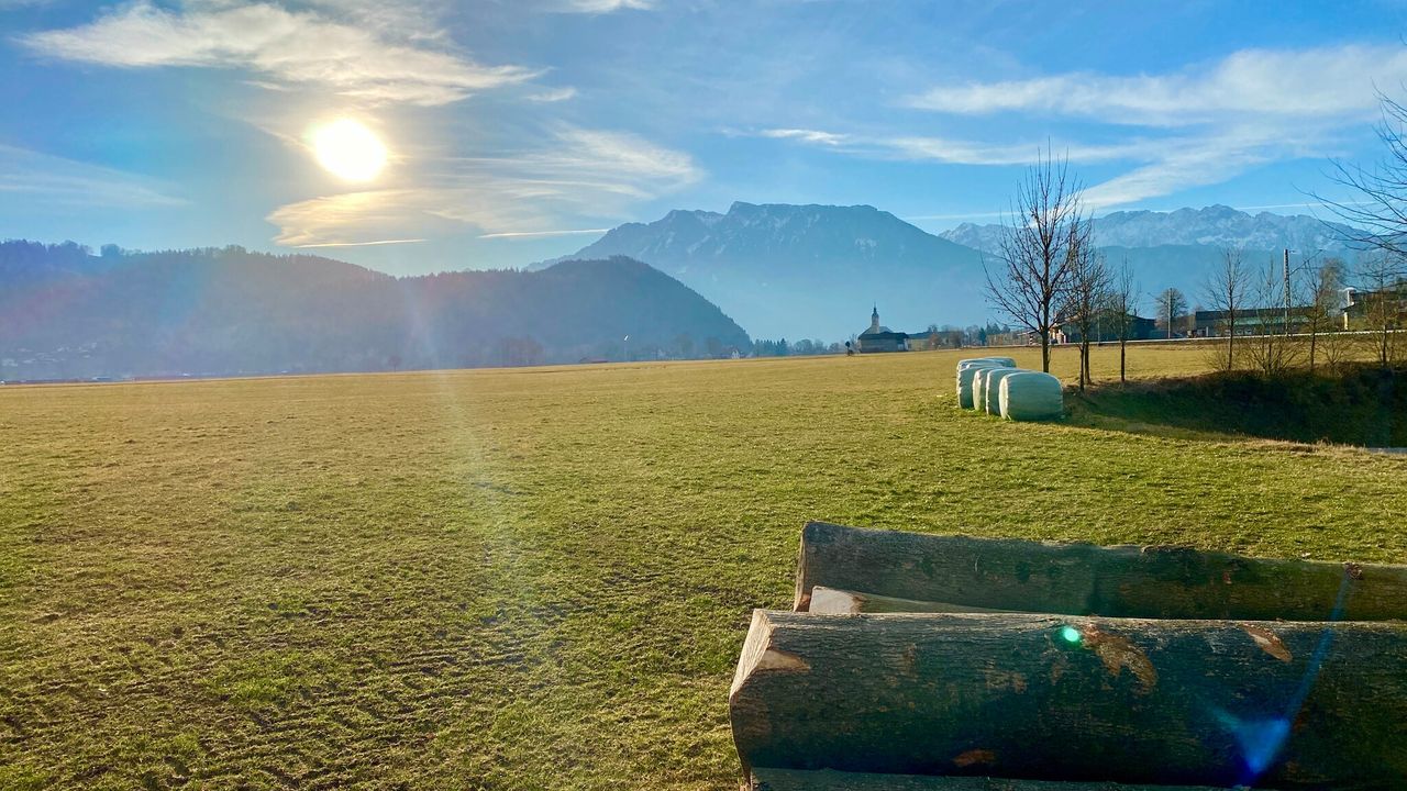 Sommerwiesen mit Blick auf das Kaisergebirge Sommerwiesen mit Blick auf das Kaisergebirge